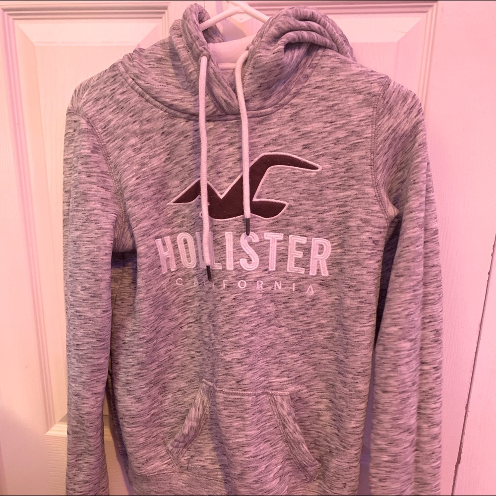 Grey Hollister hoodie